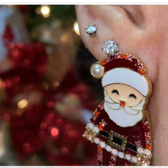 Sugarfix by Baublebar Santa Claus Drop Earrings NWT - Picture 5 of 6